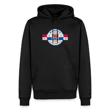 Lustiges Panama Panamaer Panamaerin Geschenk - Männer Premium Bio Hoodie - Schwarz - Vorne - Nico (187cm)