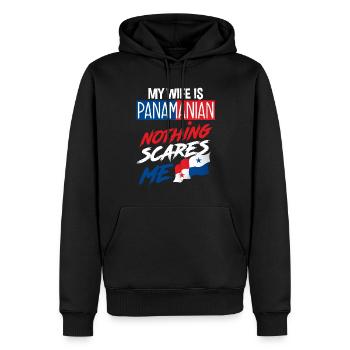 Lustiges Panama Panamaer Panamaerin Geschenk - Männer Premium Bio Hoodie - Schwarz - Vorne - Nico (187cm)