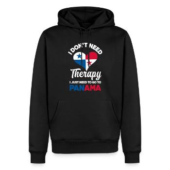 Lustiges Panama Panamaer Panamaerin Geschenk - Männer Premium Bio Hoodie - Schwarz - Vorne - Nico (187cm)