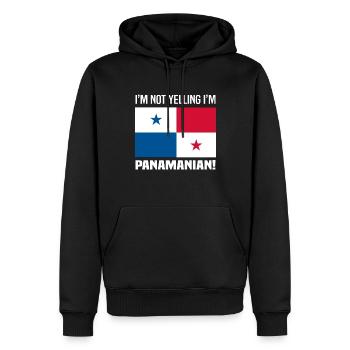 Lustiges Panama Panamaer Panamaerin Geschenk - Männer Premium Bio Hoodie - Schwarz - Vorne - Nico (187cm)