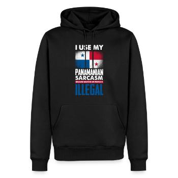 Lustiges Panama Panamaer Panamaerin Geschenk - Männer Premium Bio Hoodie - Schwarz - Vorne - Nico (187cm)