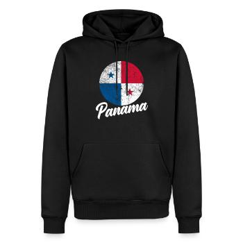 Lustiges Panama Panamaer Panamaerin Geschenk - Männer Premium Bio Hoodie - Schwarz - Vorne - Nico (187cm)