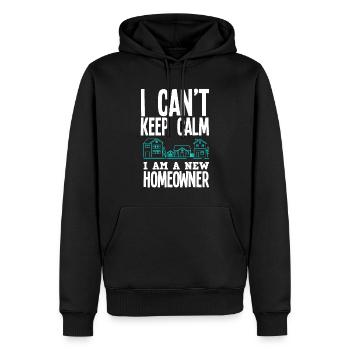 Homeowner Home Purchase Gift - Men’s Premium Organic Hoodie - black - Front - Nico (187cm)