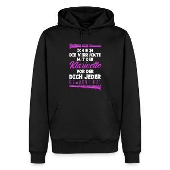 Lustiges Klarinette Klarinettist Geschenk - Männer Premium Bio Hoodie - Schwarz - Vorne - Nico (187cm)