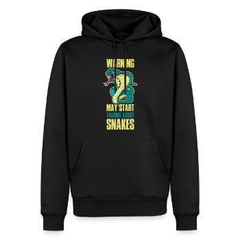 May Start Talking About Snakes Snakes Gift - Men’s Premium Organic Hoodie - black - Front - Nico (187cm)