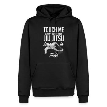 Jiu Jitsu Jiu Jitsu Jiu Jitsu - Männer Premium Bio Hoodie - Schwarz - Vorne - Nico (187cm)