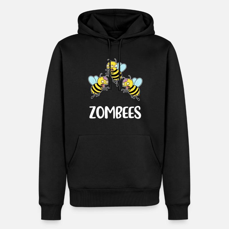 Zombie Bee Bee Cadeau - Sweat à capuche Premium bio Homme - noir