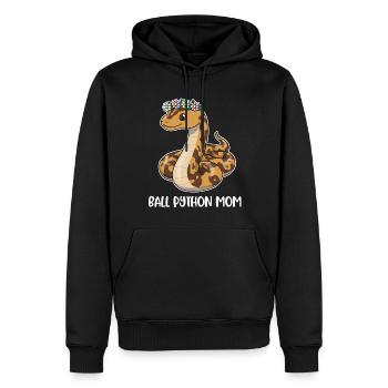 Ball Python Mom Snakes Gift - Men’s Premium Organic Hoodie - black - Front - Nico (187cm)