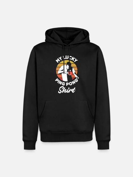 Fun Table Tennis Gift - Men’s Premium Organic Hoodie - black
