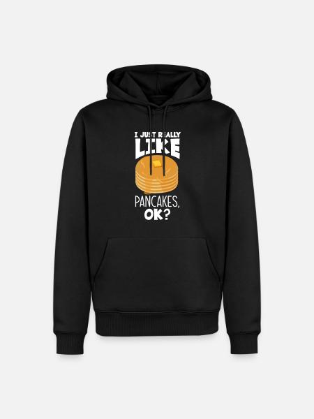 Funny Pancake Pancakes Gift - Men’s Premium Organic Hoodie - black