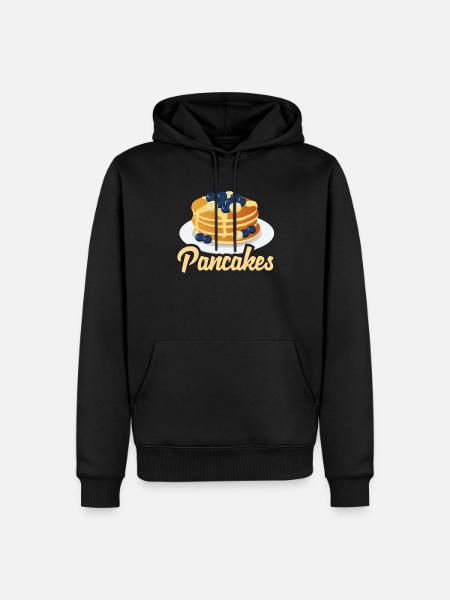Funny Pancake Pancakes Gift - Men’s Premium Organic Hoodie - black