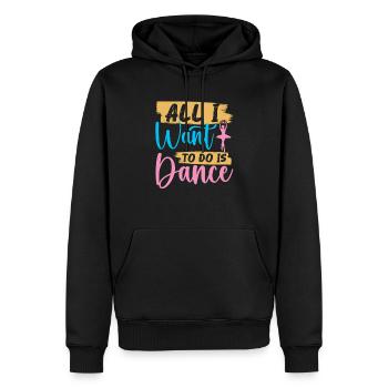 Alles, Was Ich Tun Möchte, Ist - Männer Premium Bio Hoodie - Schwarz - Vorne - Nico (187cm)