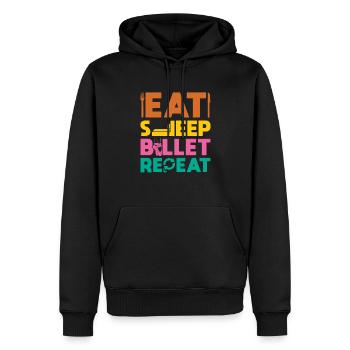Essen Sie Schlaf-ballett Wiederholen Sie - Männer Premium Bio Hoodie - Schwarz - Vorne - Nico (187cm)