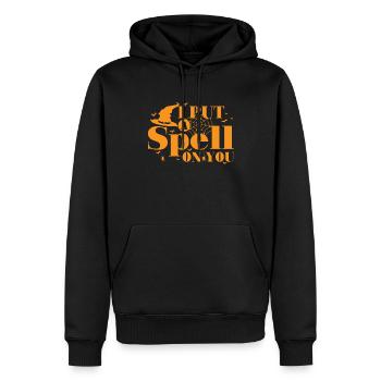 J’ai mis un sort sur votre coutume d’Halloween - Sweat à capuche Premium bio Homme - noir - Devant - Nico (187cm)