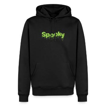 Spooky Halloween Candy Custom États-Unis - Sweat à capuche Premium bio Homme - noir - Devant - Nico (187cm)