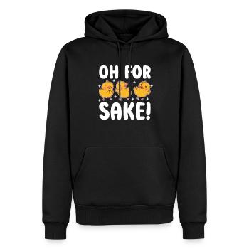 Oh, pour l’amour du canard! - Sweat à capuche Premium bio Homme - noir - Devant - Nico (187cm)
