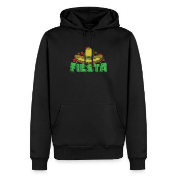 Fiesta Sombrero Holiday Mexico America - Men’s Premium Organic Hoodie - black - Front - Nico (187cm)