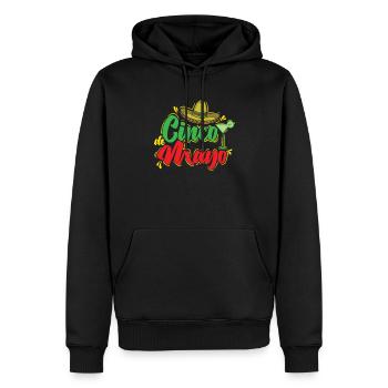 Cinco de Mayo Sombrero Vacances Mexique - Sweat à capuche Premium bio Homme - noir - Devant - Nico (187cm)