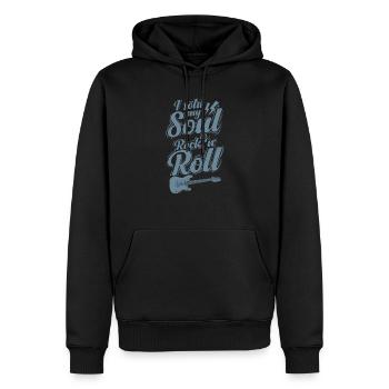 J’ai vendu mon Soul to Rock 'n Roll Music Genre - Sweat à capuche Premium bio Homme - noir - Devant - Nico (187cm)