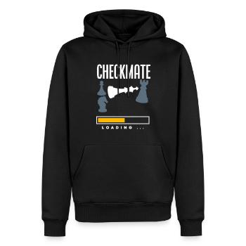 Lustiges Schach Spieler Schachspieler Geschenk - Männer Premium Bio Hoodie - Schwarz - Vorne - Nico (187cm)