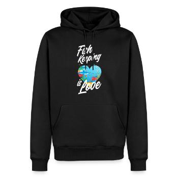 Drôle Aquarist Aquarist Aquarium Cadeau - Sweat à capuche Premium bio Homme - noir - Devant - Nico (187cm)