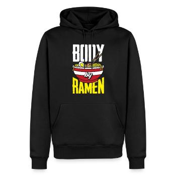 Lustiges Ramen Liebhaber Geschenk - Männer Premium Bio Hoodie - Schwarz - Vorne - Nico (187cm)