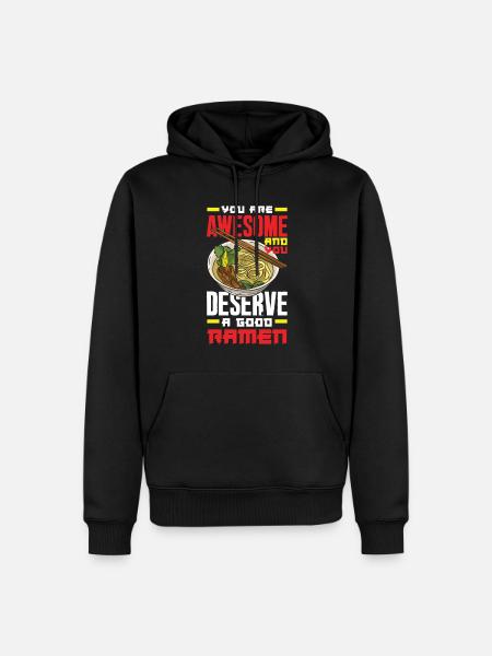 Funny Ramen Gift - Men’s Premium Organic Hoodie - black