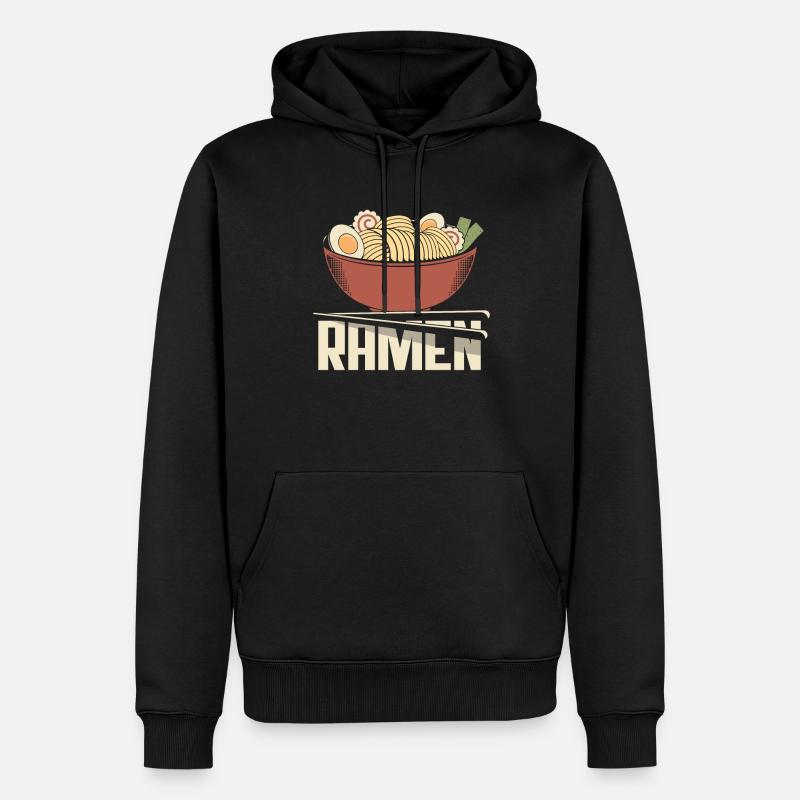 Drôle de cadeau Ramen - Sweat à capuche Premium bio Homme - noir