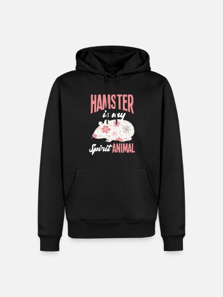 Funny Hamster Gift - Men’s Premium Organic Hoodie - black
