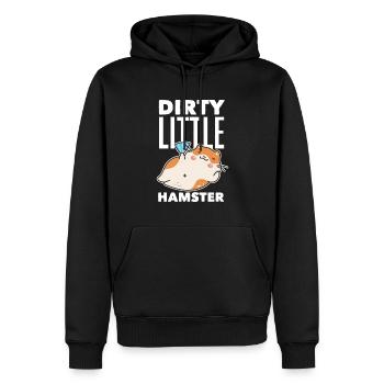 Drôle de cadeau de hamster - Sweat à capuche Premium bio Homme - noir - Devant - Nico (187cm)