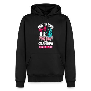 Pink Or Blue Gender Reveal Baby Party Opa - Männer Premium Bio Hoodie - Schwarz - Vorne - Nico (187cm)