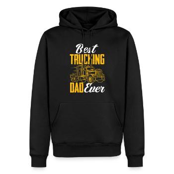 Truck Driver Trucker Truck Driver Driver - Men’s Premium Organic Hoodie - black - Front - Nico (187cm)