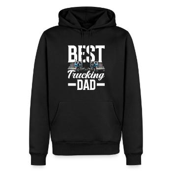 Truck Driver Trucker Truck Driver Driver - Men’s Premium Organic Hoodie - black - Front - Nico (187cm)