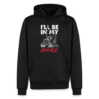 Truck Driver Trucker Truck Driver Driver - Men’s Premium Organic Hoodie - black - Front - Nico (187cm)