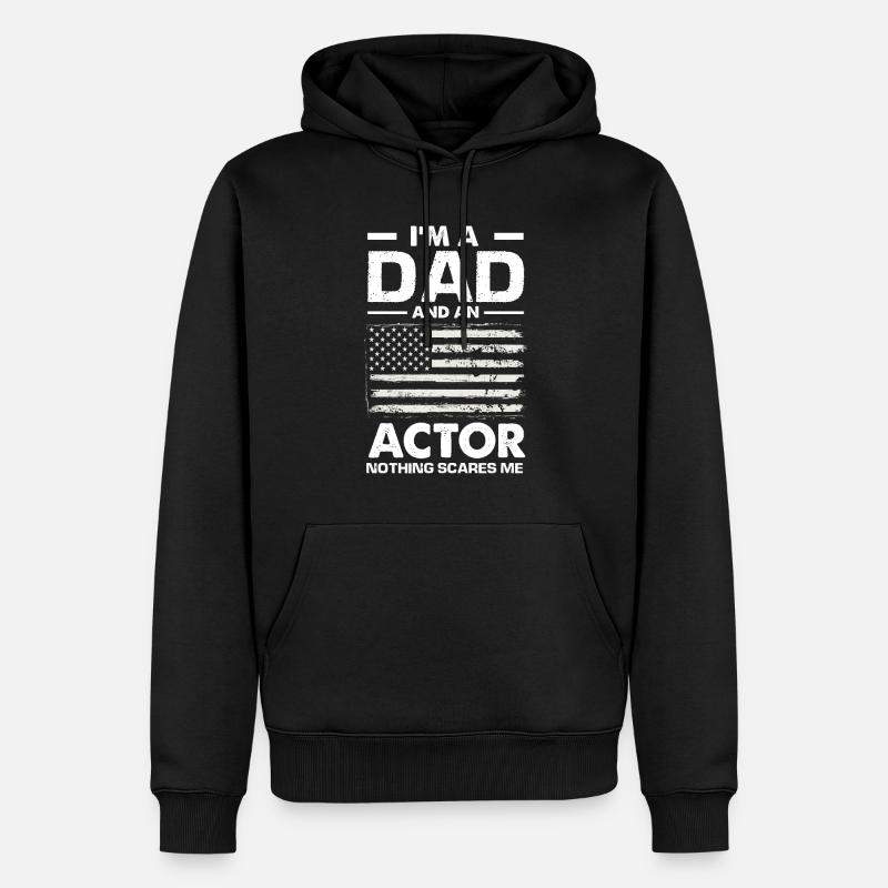 Drôle d’acteur Actrice Cadeau - Sweat à capuche Premium bio Homme - noir