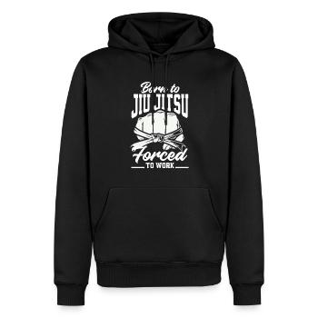 Jiu Jitsu Jiu Jitsu Jiu Jitsu - Männer Premium Bio Hoodie - Schwarz - Vorne - Nico (187cm)