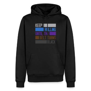 Jiu Jitsu Jiu Jitsu Jiu Jitsu - Sweat à capuche Premium bio Homme - noir - Devant - Nico (187cm)