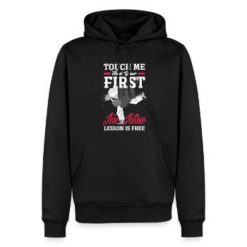 Jiu Jitsu Jiu Jitsu Jiu Jitsu - Männer Premium Bio Hoodie - Schwarz - Vorne - Nico (187cm)