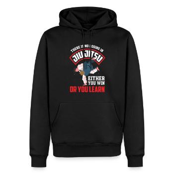 Jiu Jitsu Jiu Jitsu Jiu Jitsu - Männer Premium Bio Hoodie - Schwarz - Vorne - Nico (187cm)