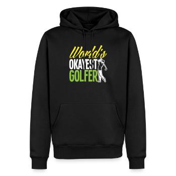 Lustiges Golfen Golf Golfer Geschenk - Männer Premium Bio Hoodie - Schwarz - Vorne - Nico (187cm)