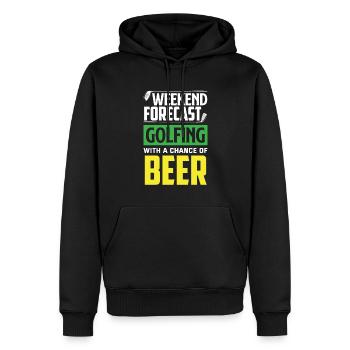 Lustiges Golfen Golf Golfer Geschenk - Männer Premium Bio Hoodie - Schwarz - Vorne - Nico (187cm)