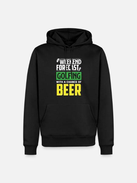 Fun Golf Golf Golfer Gift - Men’s Premium Organic Hoodie - black