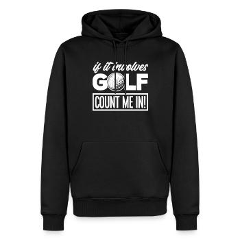 Lustiges Golfen Golf Golfer Geschenk - Männer Premium Bio Hoodie - Schwarz - Vorne - Nico (187cm)