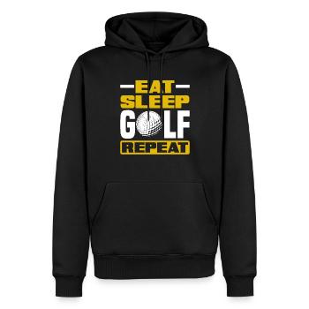 Lustiges Golfen Golf Golfer Geschenk - Männer Premium Bio Hoodie - Schwarz - Vorne - Nico (187cm)