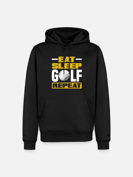 Fun Golf Golf Golfer Gift - Men’s Premium Organic Hoodie - black