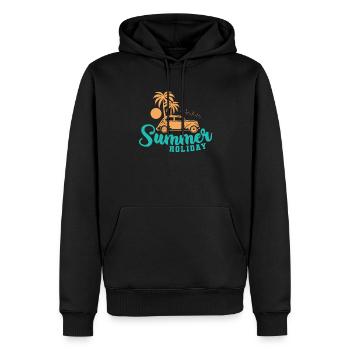 Summer Holiday Urlaub Freizeit Ferien - Männer Premium Bio Hoodie - Schwarz - Vorne - Nico (187cm)