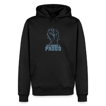 Left Handed Life Linkshänder schreiben - Männer Premium Bio Hoodie - Schwarz - Vorne - Nico (187cm)