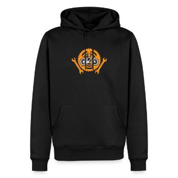Zweiradmechaniker Fahrrad Beruf Ausbildung - Männer Premium Bio Hoodie - Schwarz - Vorne - Nico (187cm)