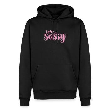 Lefty Sassy Linkshänder schreiben Gewohnheit - Männer Premium Bio Hoodie - Schwarz - Vorne - Nico (187cm)