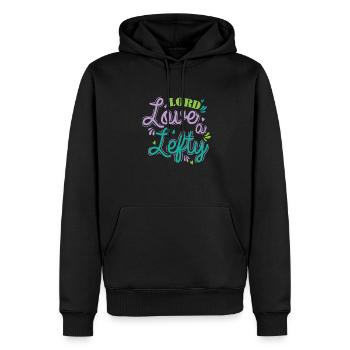Lord Love a Lefty Linkshänder schreiben - Männer Premium Bio Hoodie - Schwarz - Vorne - Nico (187cm)